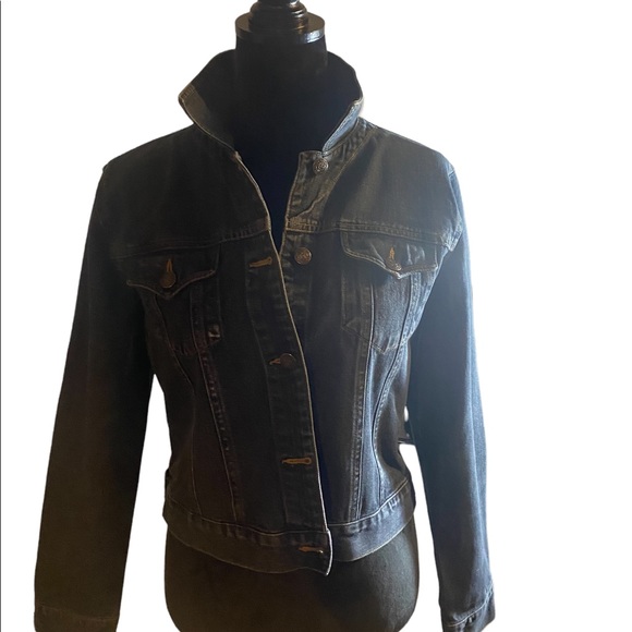 Cleo Petite Dark Blue Jean Jacket - Picture 2 of 6